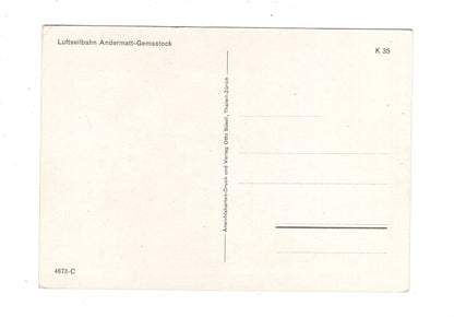 Ansichtskarte Luftseilbahn Andermatt-Gemsstock / Schweiz