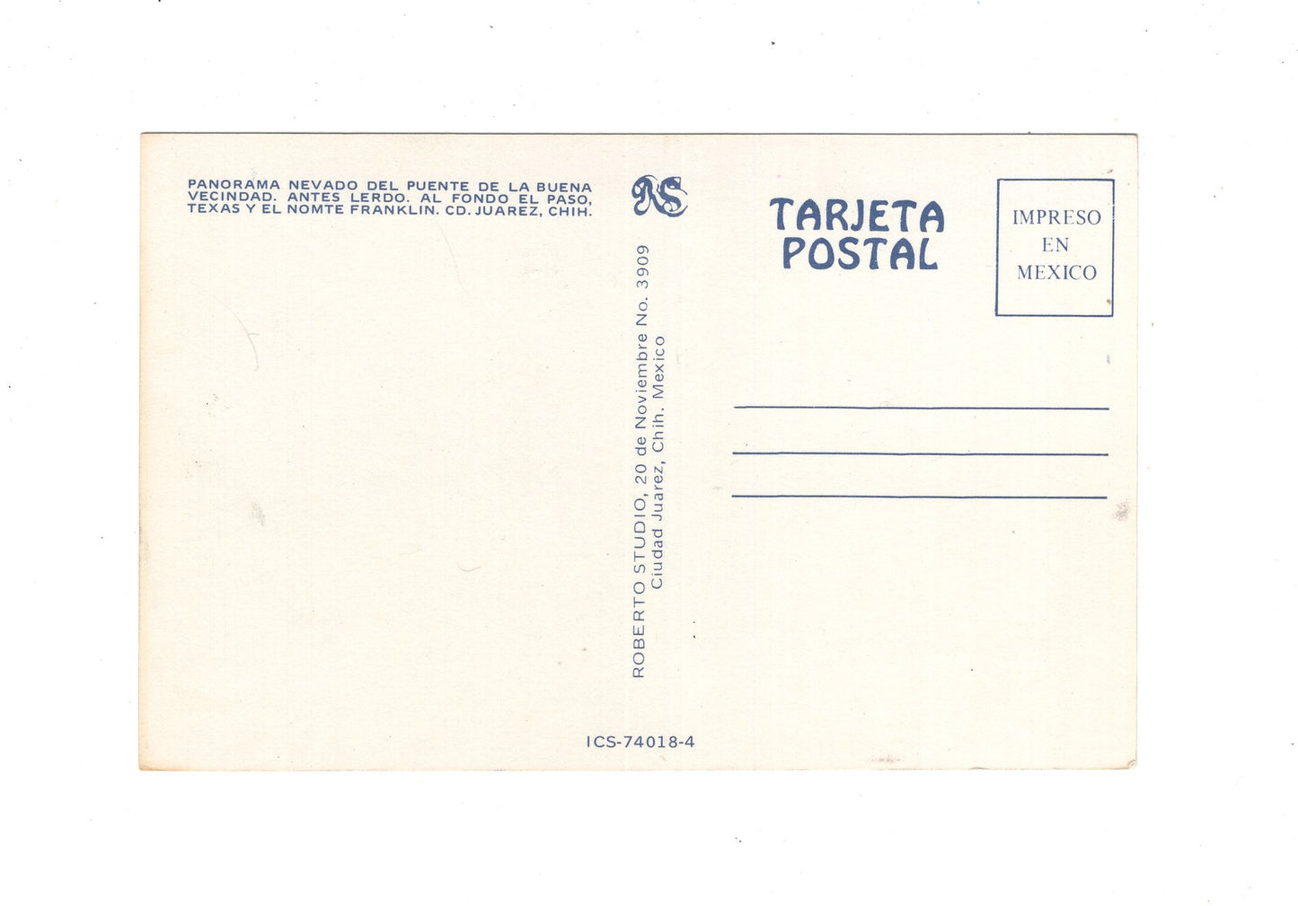 Ansichtskarte Juarez / Nevado del Puente de la Buena Vecindad / Mexiko