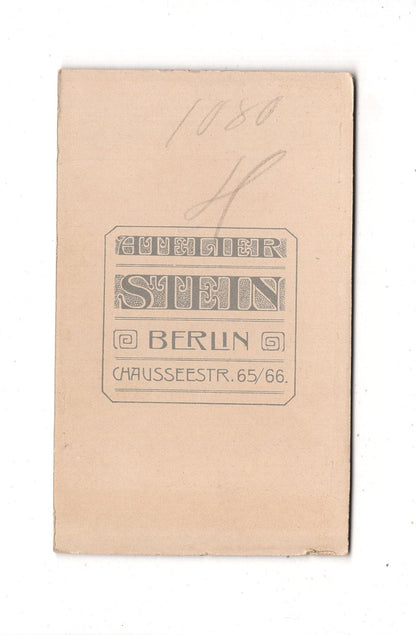 Fotografie Feine Dame - Berlin um 1900 / CDV L1-32