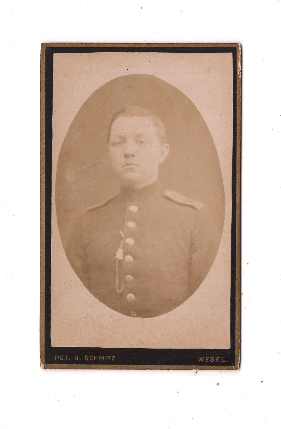 Fotografie Soldat - Wesel 1880er