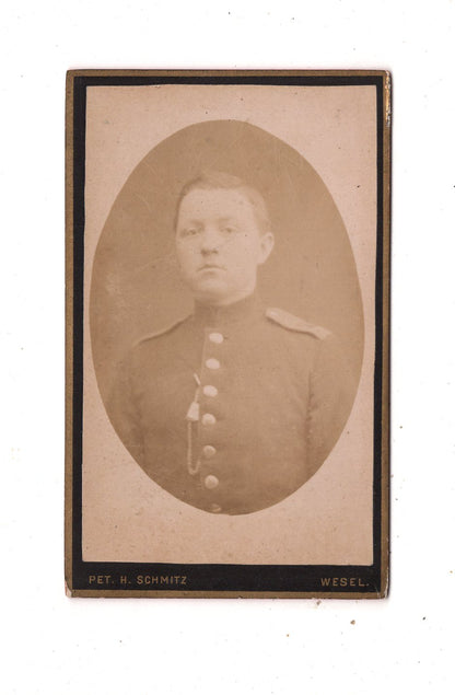 Fotografie Soldat - Wesel 1880er