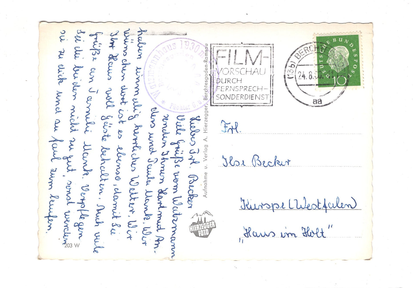 Ansichtskarte Berchtesgaden / Watzmannhaus gegen Untersberg / I1-60