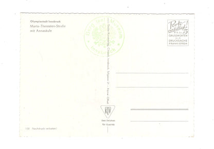 Ansichtskarte Innsbruck / Maria-Theresien-Straße mit Annasäule / Tirol / Österreich