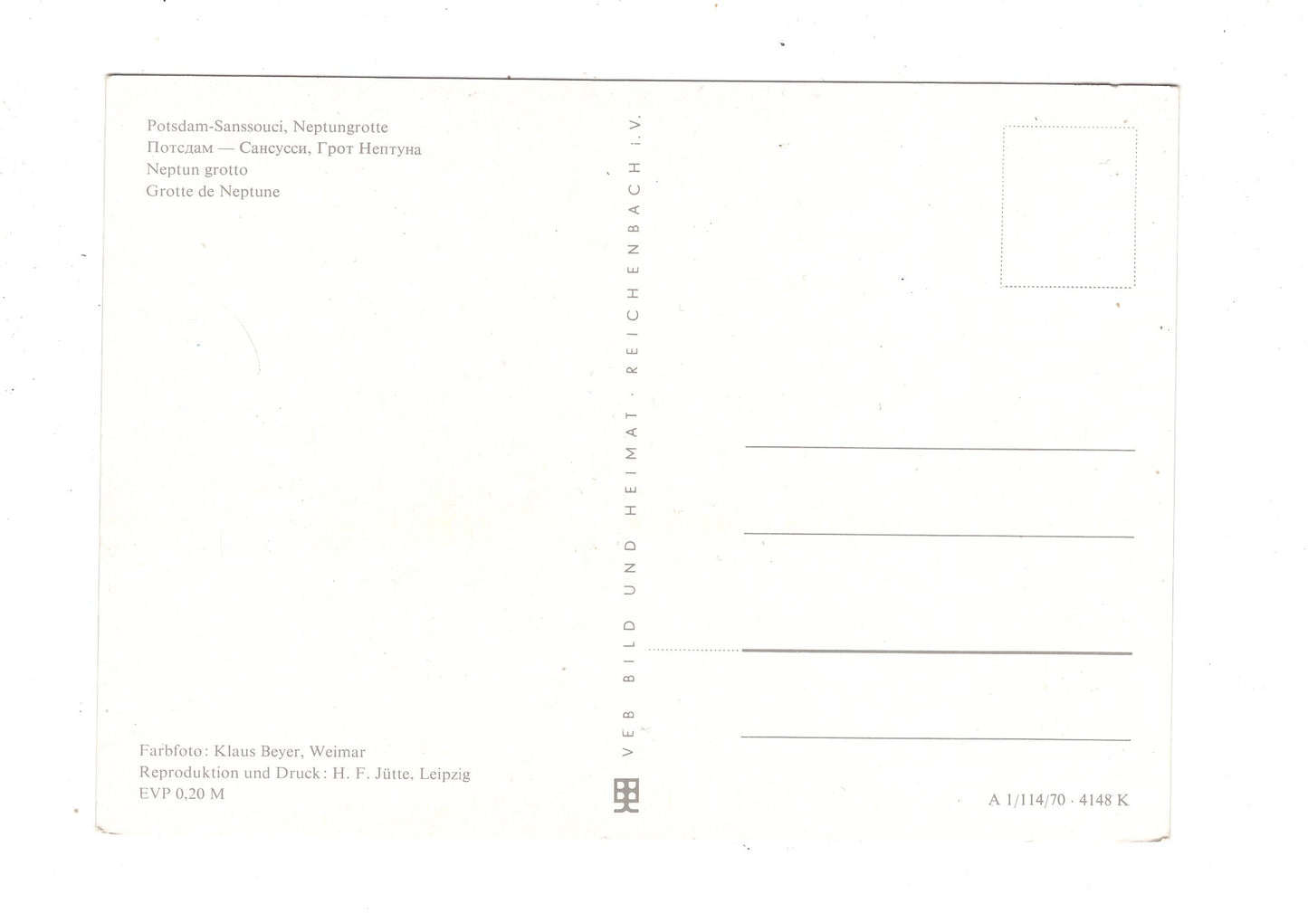 Ansichtskarte Potsdam-Sanssouci / Neptungrotte / M1-53