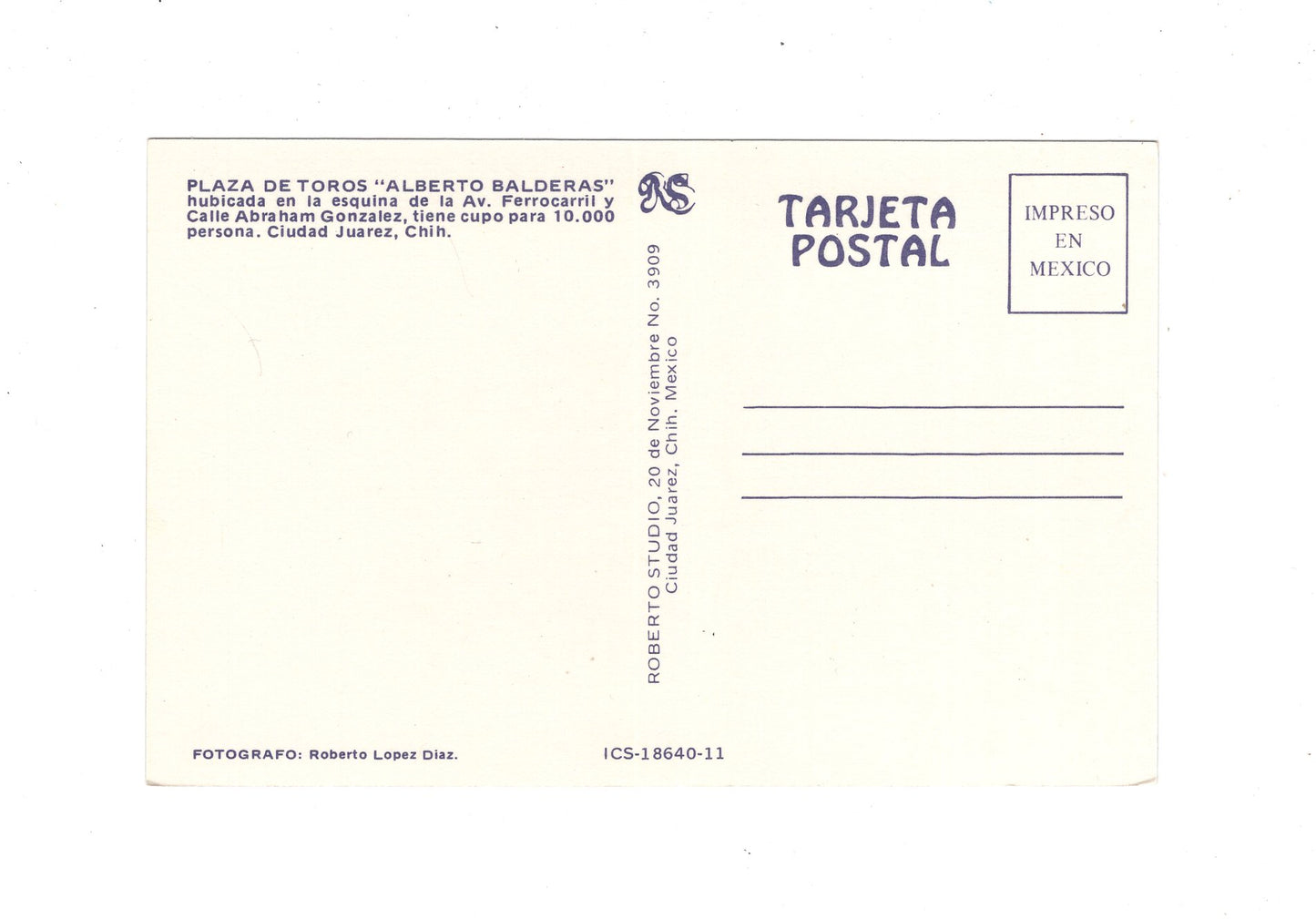 Ansichtskarte Juarez / Plaza de Toros Alberto Balderas / Mexiko