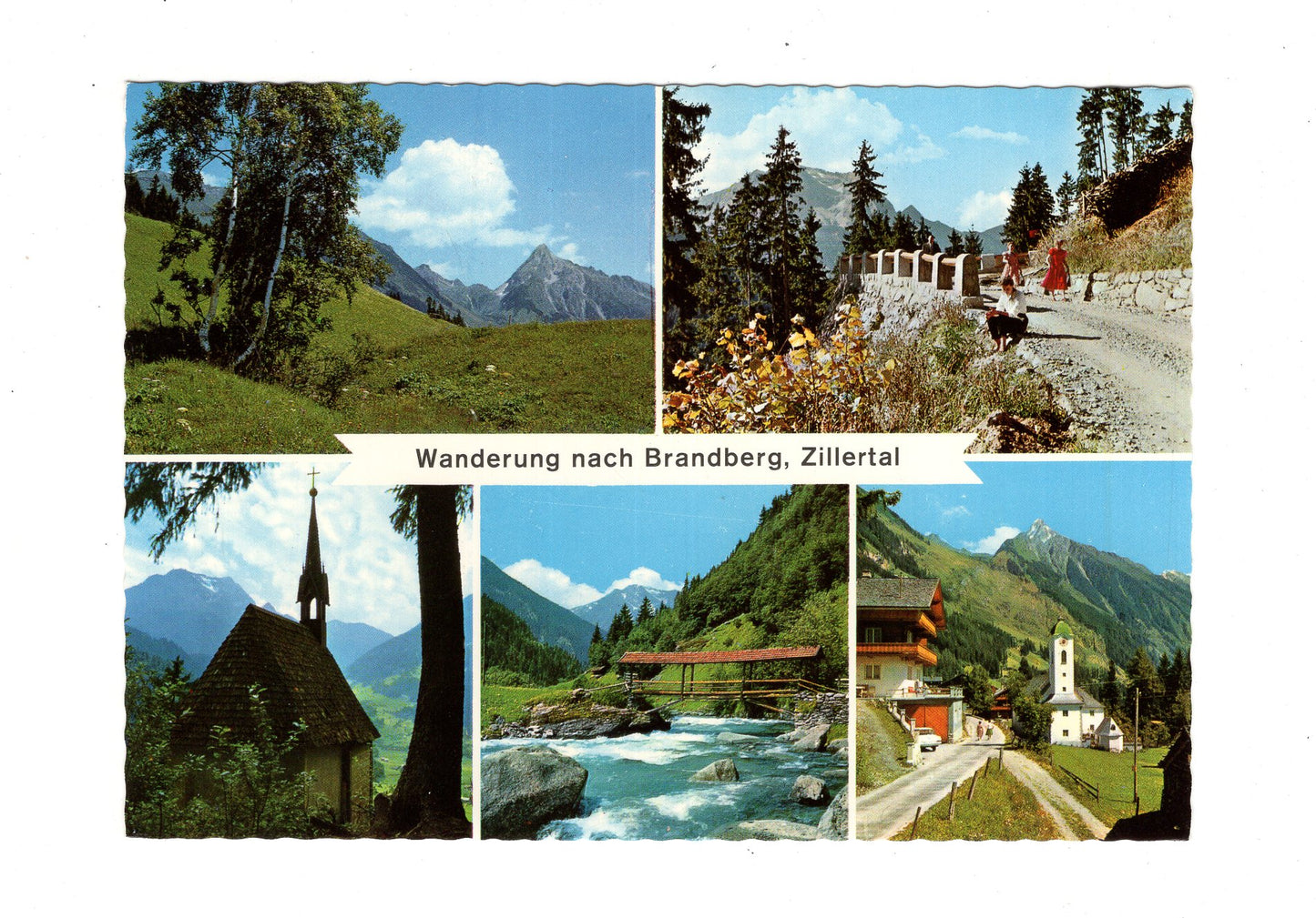 Ansichtskarte Wanderung nach Brandberg / Zillertal / Tirol / Österreich