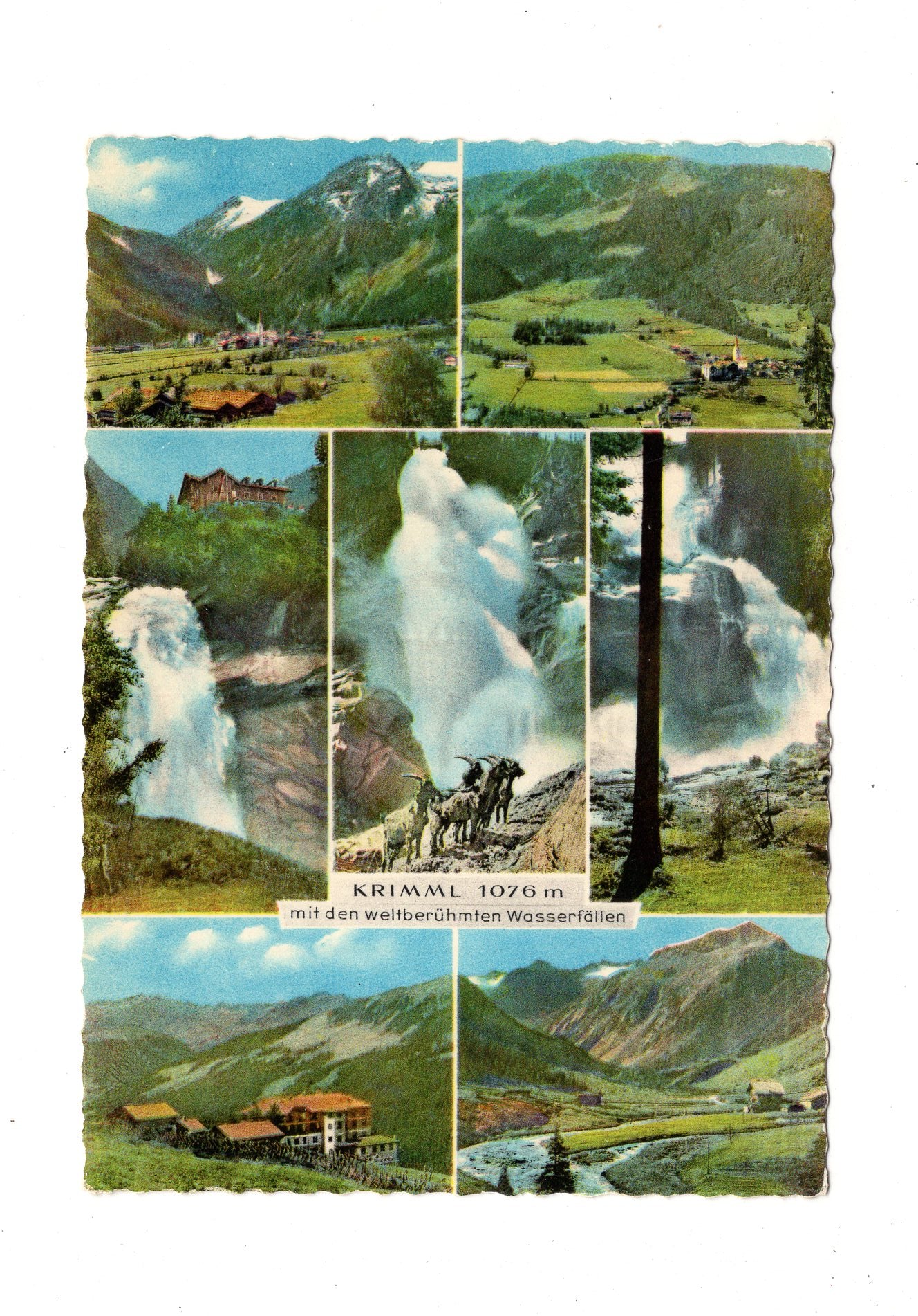 Ansichtskarte Krimml mit den Wasserfällen / Österreich
