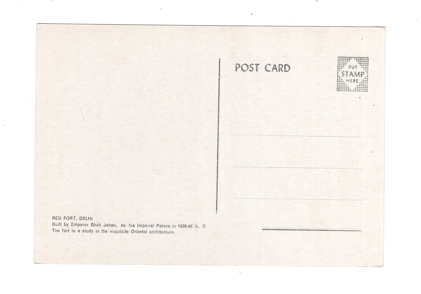 Ansichtskarte Red Fort / Delhi / Indien