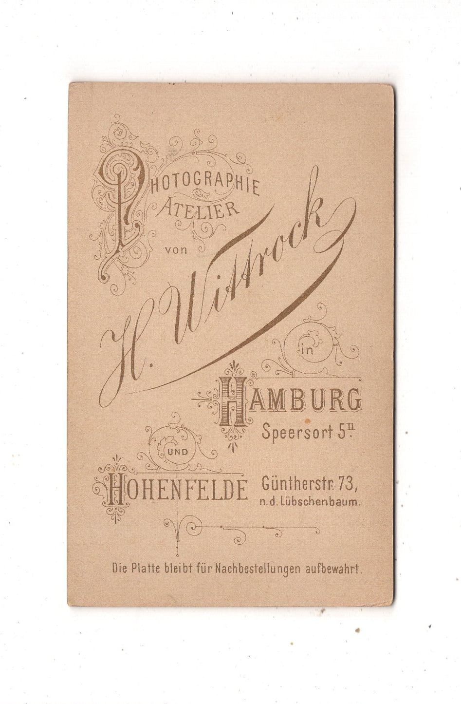 Fotografie Niedliches kleines Mädchen - Hamburg um 1890