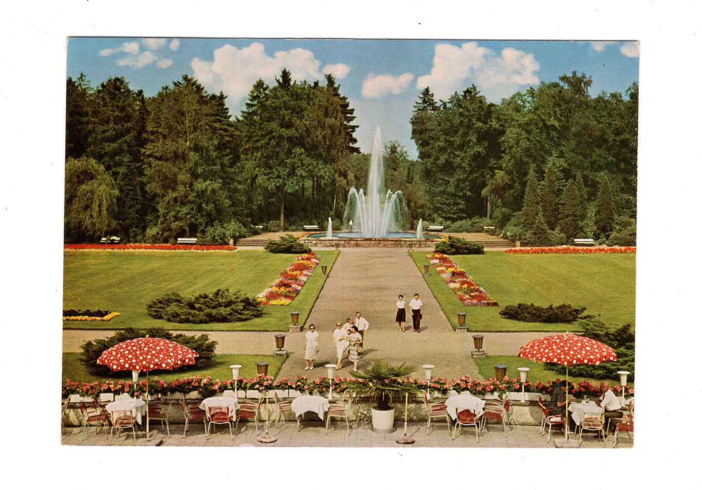 Ansichtskarte Bad Lippspringe / Im Kurpark