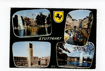 Ansichtskarte Stuttgart / Neues Schloss / Schulstraße +++