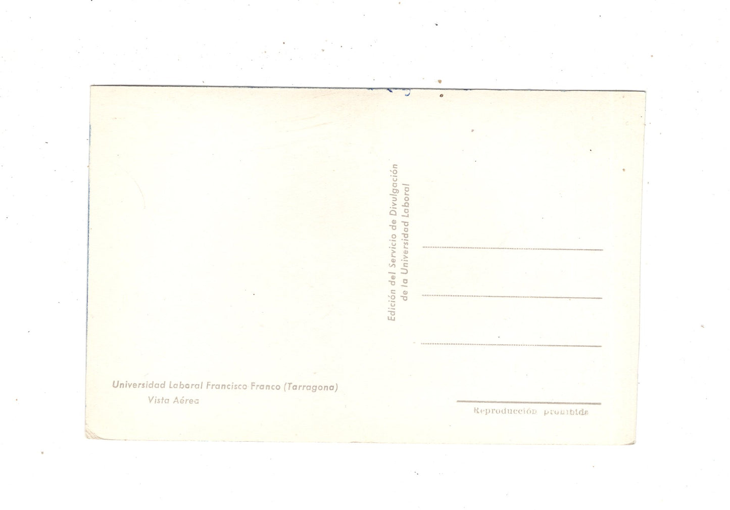 Ansichtskarte Universidad Laboral Francisco Franco / Tarragona / Spanien / N1-55