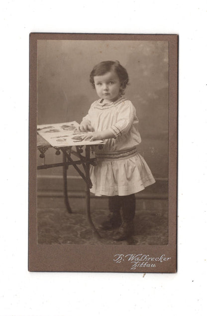 Fotografie Niedlicher kleiner Junge - Zittau um 1910 / CDV M1-14