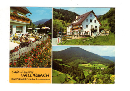 Ansichtskarte Café-Pension Wildrench / Bad Peterstal-Griesbach / Schwarzwald / K1-49
