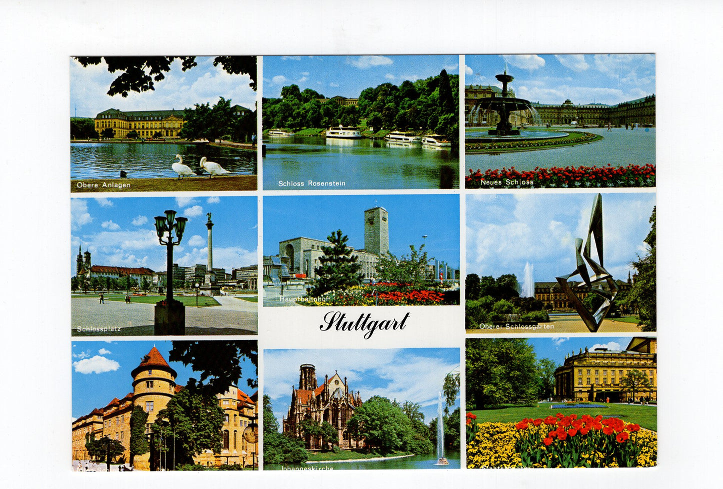 Ansichtskarte Stuttgart / Obere Anlagen / Schloss Rosenstein +++