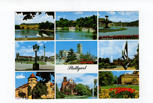 Ansichtskarte Stuttgart / Obere Anlagen / Schloss Rosenstein +++