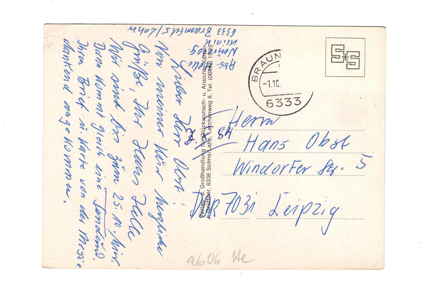 Ansichtskarte Braunfels an der Lahn