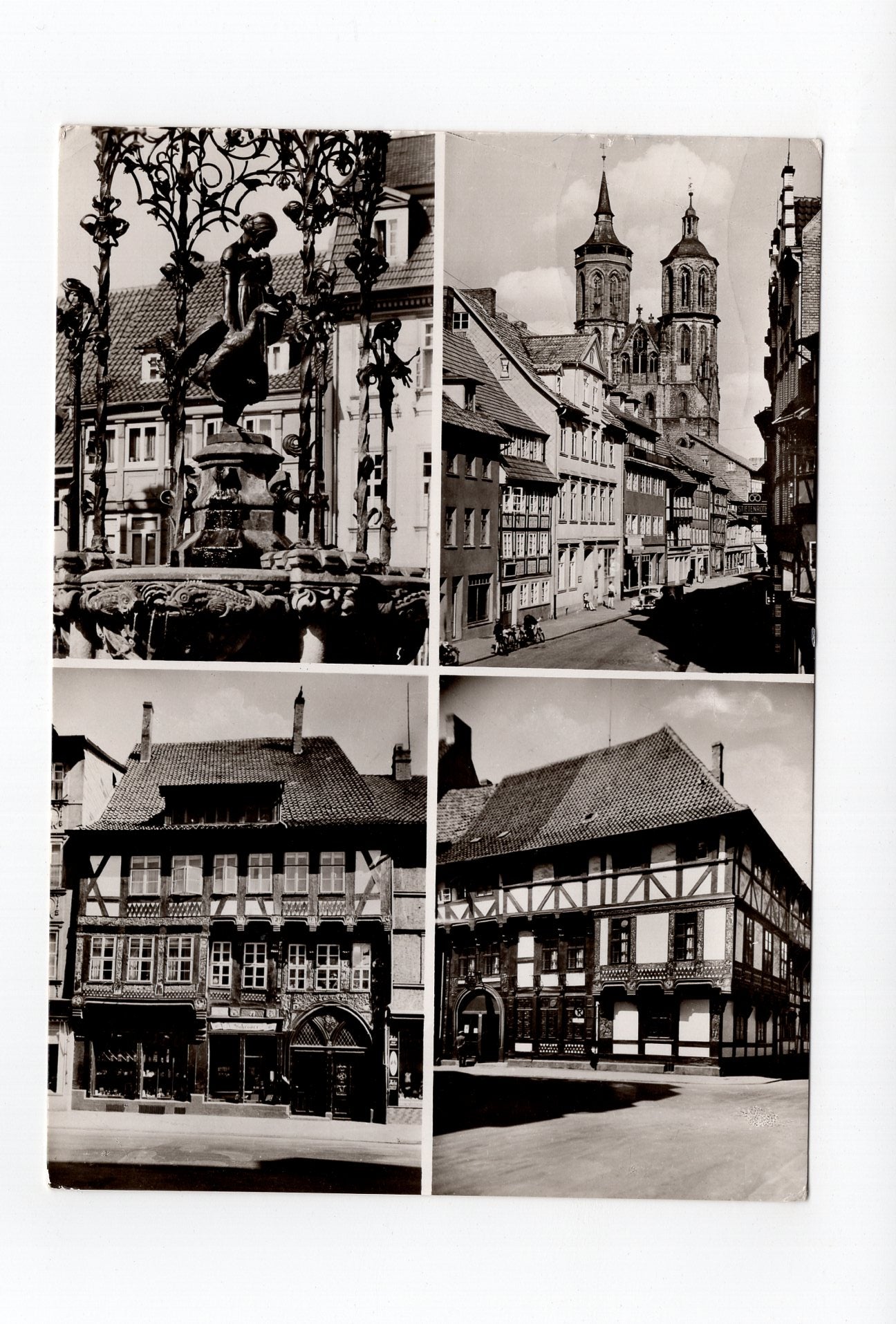 Ansichtskarte Göttingen / Gänseliesel / Johanniskirche +++