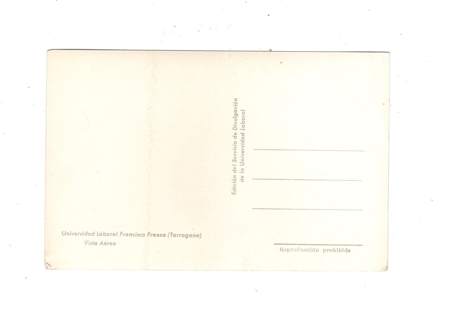 Ansichtskarte Universidad Laboral Francisco Franco / Tarragona / Spanien / N1-55