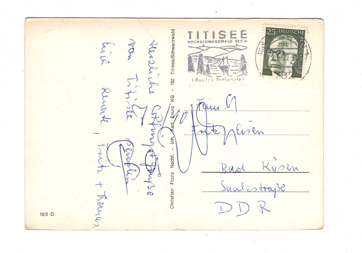 Ansichtskarte Grüße aus Titisee im Schwarzwald / G1-65