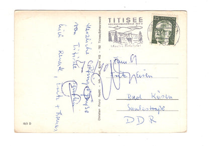 Ansichtskarte Grüße aus Titisee im Schwarzwald / G1-65