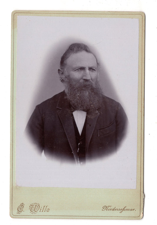 Fotografie Feiner Herr - Niederseßmar 1880er / CAB W-36