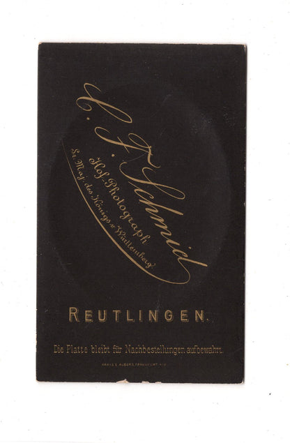 Fotografie Damenportrait - Reutlingen 1880er / CDV C1-11