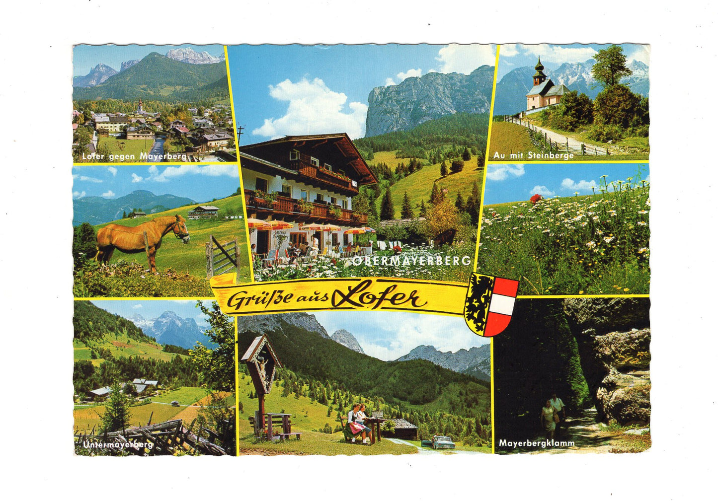 Ansichtskarte Berggasthof Obermayerberg / Lofer / Land Salzburg / Österreich