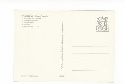 Ansichtskarte Traunseering mit den Seeorten / Österreich