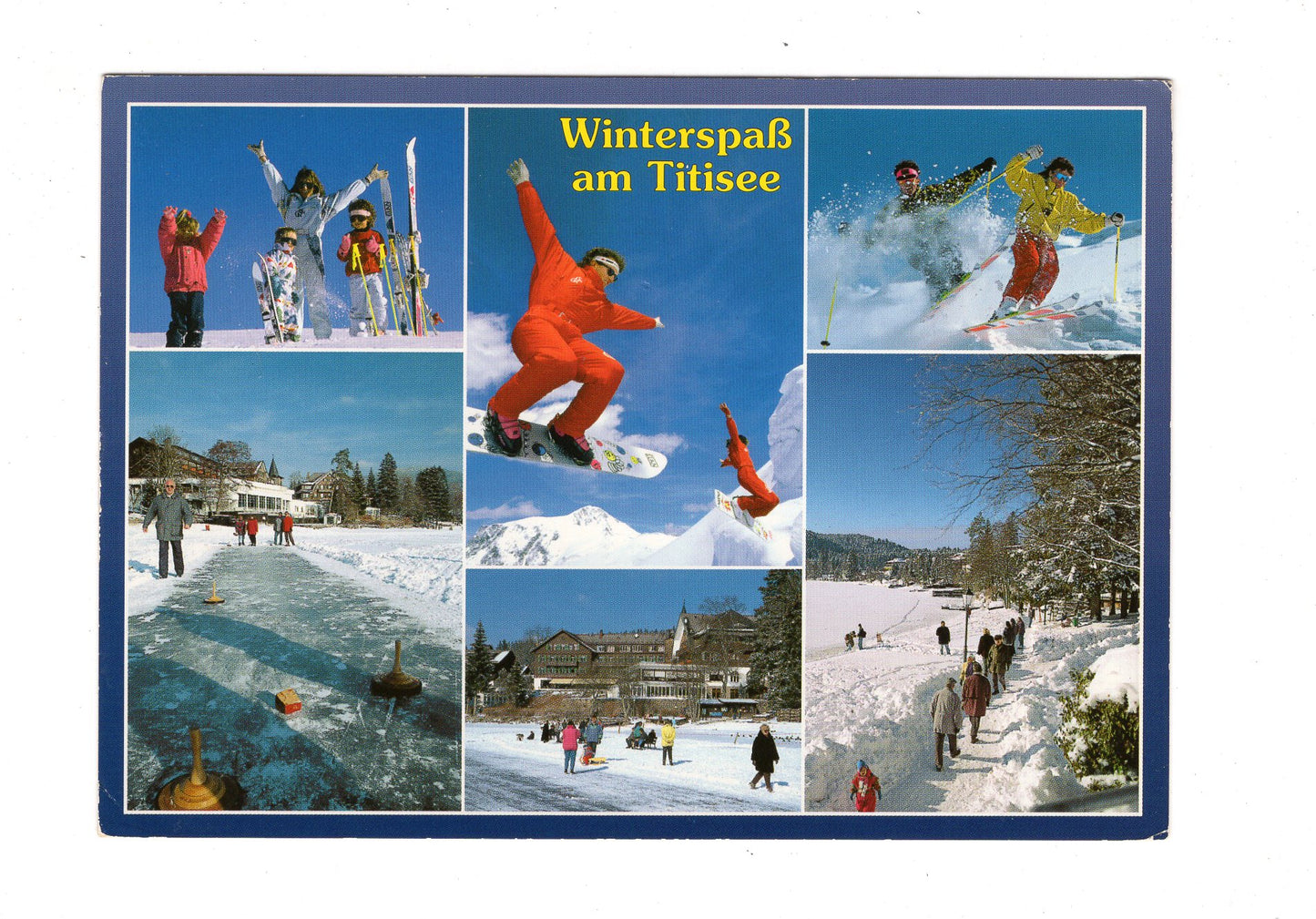 Ansichtskarte Winterspaß am Titisee im südl. Hochschwarzwald / G1-65