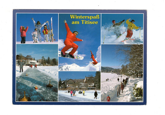 Ansichtskarte Winterspaß am Titisee im südl. Hochschwarzwald / G1-65