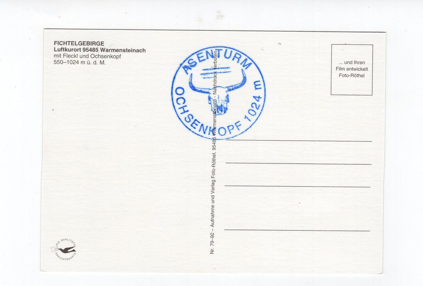 Ansichtskarte Fichtelgebirge / Fleckl / Warmensteinach +++