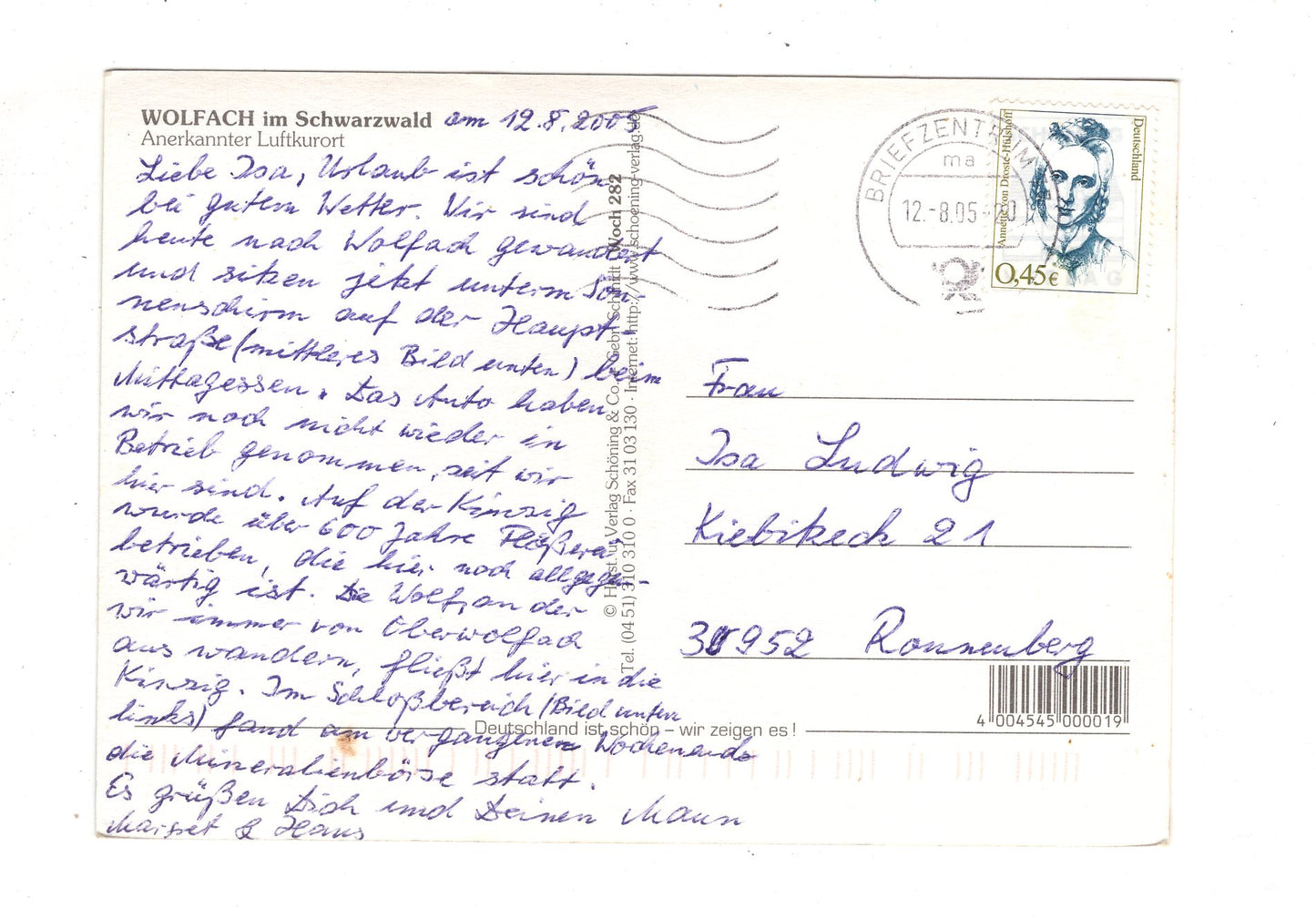 Ansichtskarte Wolfach an der Kinzig / K1-49