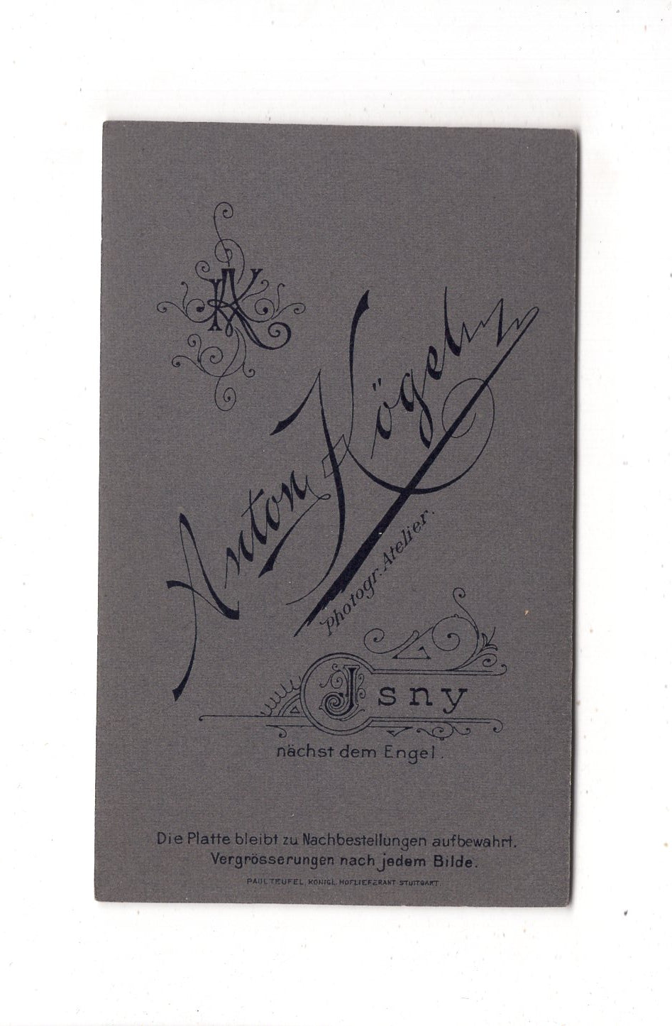 Fotografie Feine Dame - Isny 1900er / CDV L1-32