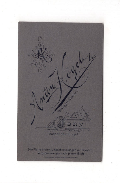 Fotografie Feine Dame - Isny 1900er / CDV L1-32