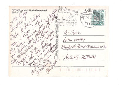 Ansichtskarte Winterspaß am Titisee im südl. Hochschwarzwald / G1-65