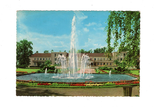 Ansichtskarte Bad Lippspringe / Kurhaus-Kurhotel / Leuchtfontäne