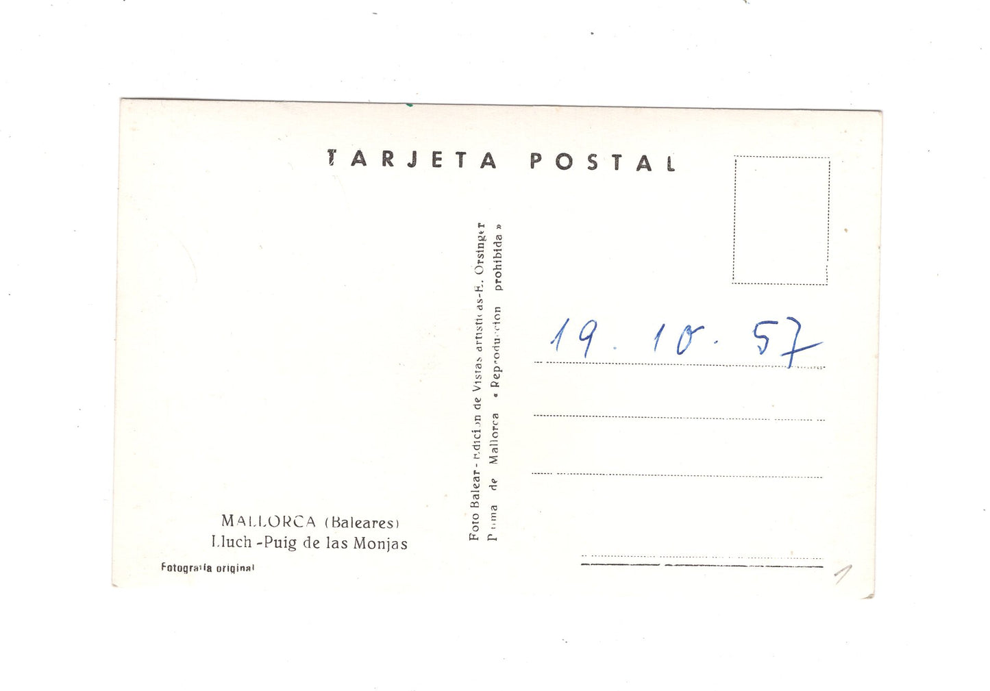 Ansichtskarte Mallorca / Lluch / Spanien