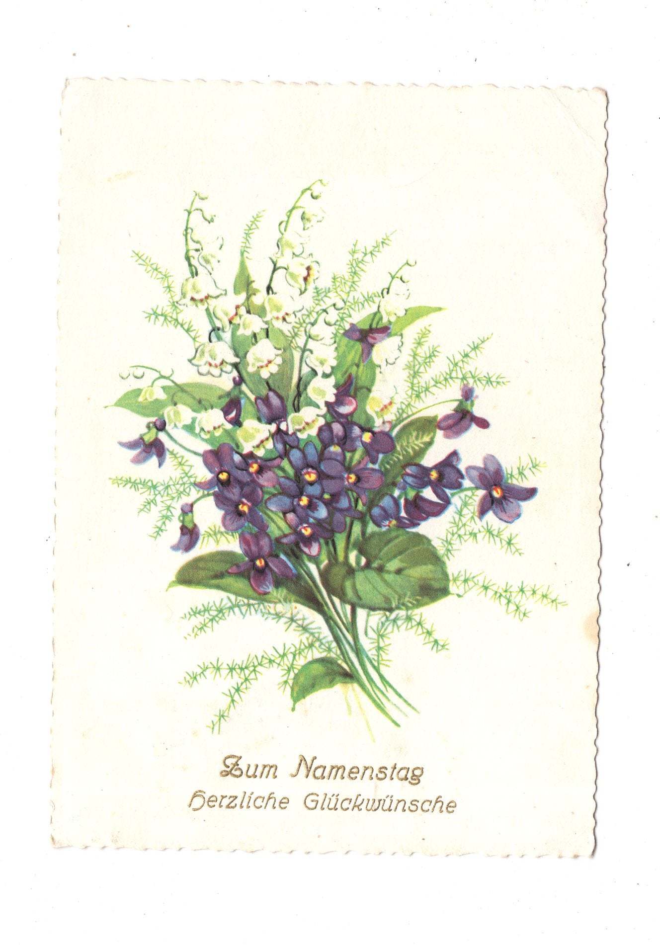 Ansichtskarte Glückwünsche / Glückwunsch zum Namenstag / L1-63