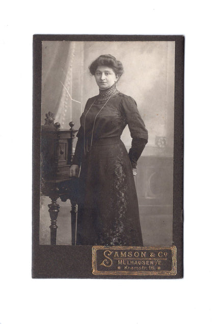 Fotografie Feine Dame - Mülhausen im Elsass 1900er