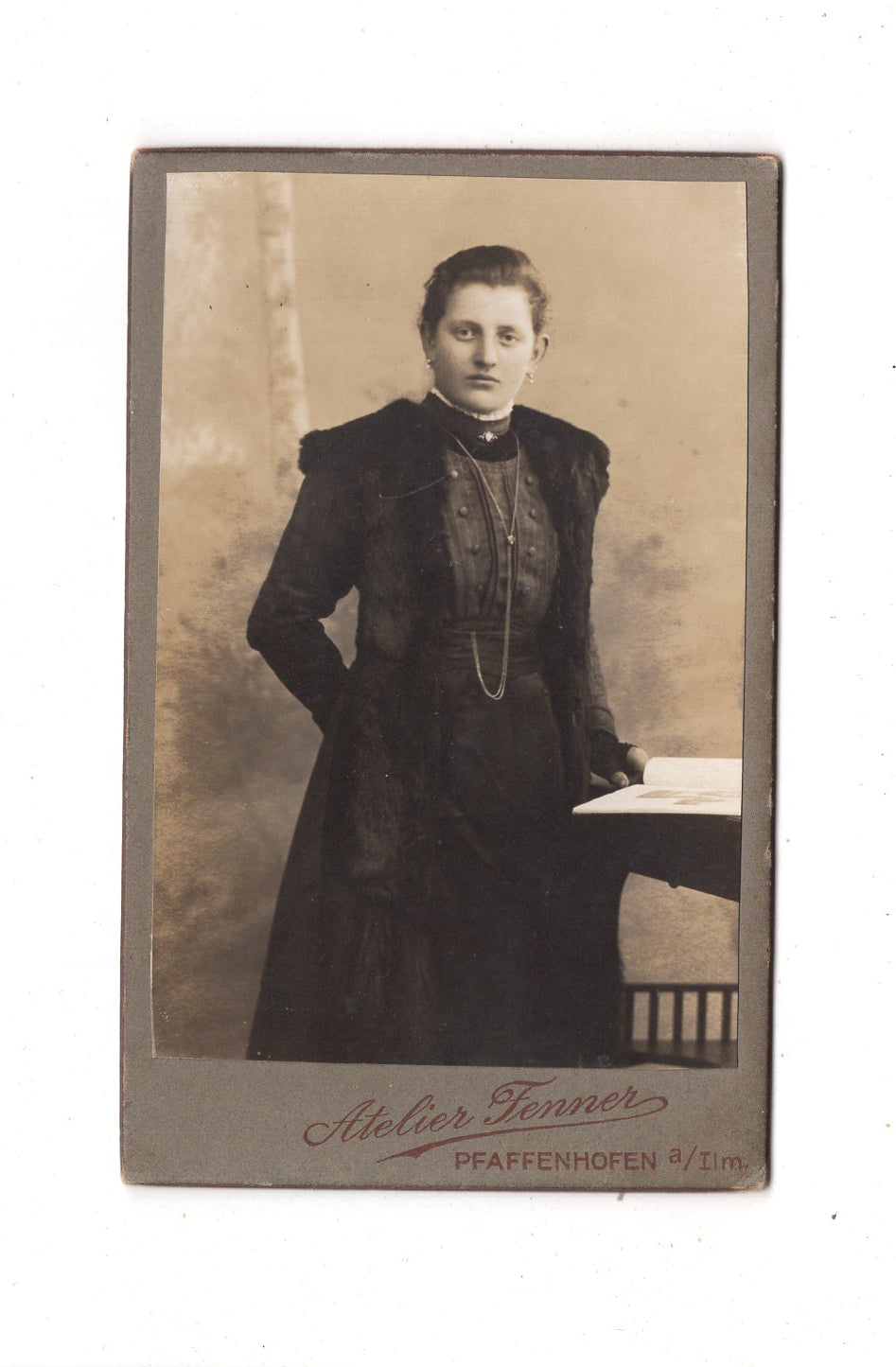 Fotografie Feine Dame - Pfaffenhofen 1910er / CDV L1-32