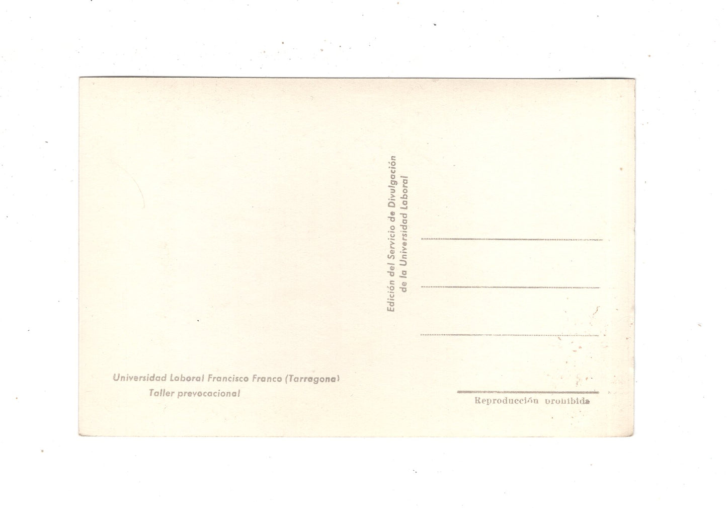 Ansichtskarte Universidad Laboral Francisco Franco / Tarragona / Spanien / N1-55
