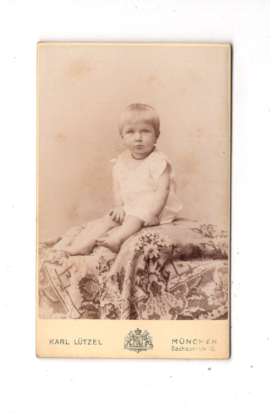 Fotografie Niedliches kleines Mädchen - München 1890er