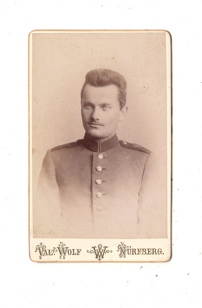 Fotografie Soldat Regiment 14 - Nürnberg um 1890