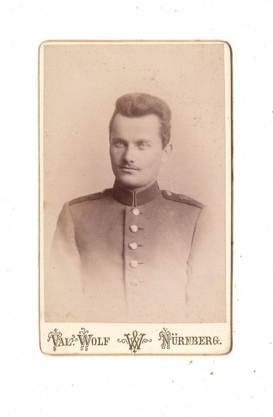 Fotografie Soldat Regiment 14 - Nürnberg um 1890
