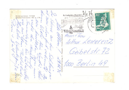 Ansichtskarte Wintergrüße aus Titisee im südl. Hochschwarzwald / G1-65