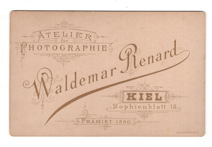 Fotografie Feine Dame mit Baby - Kiel 1880er / CAB U-34