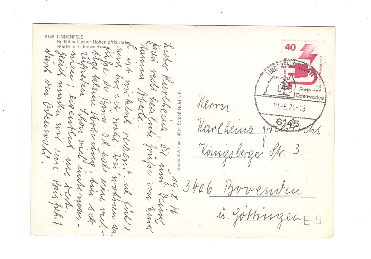 Ansichtskarte Lindenfels / Odenwald