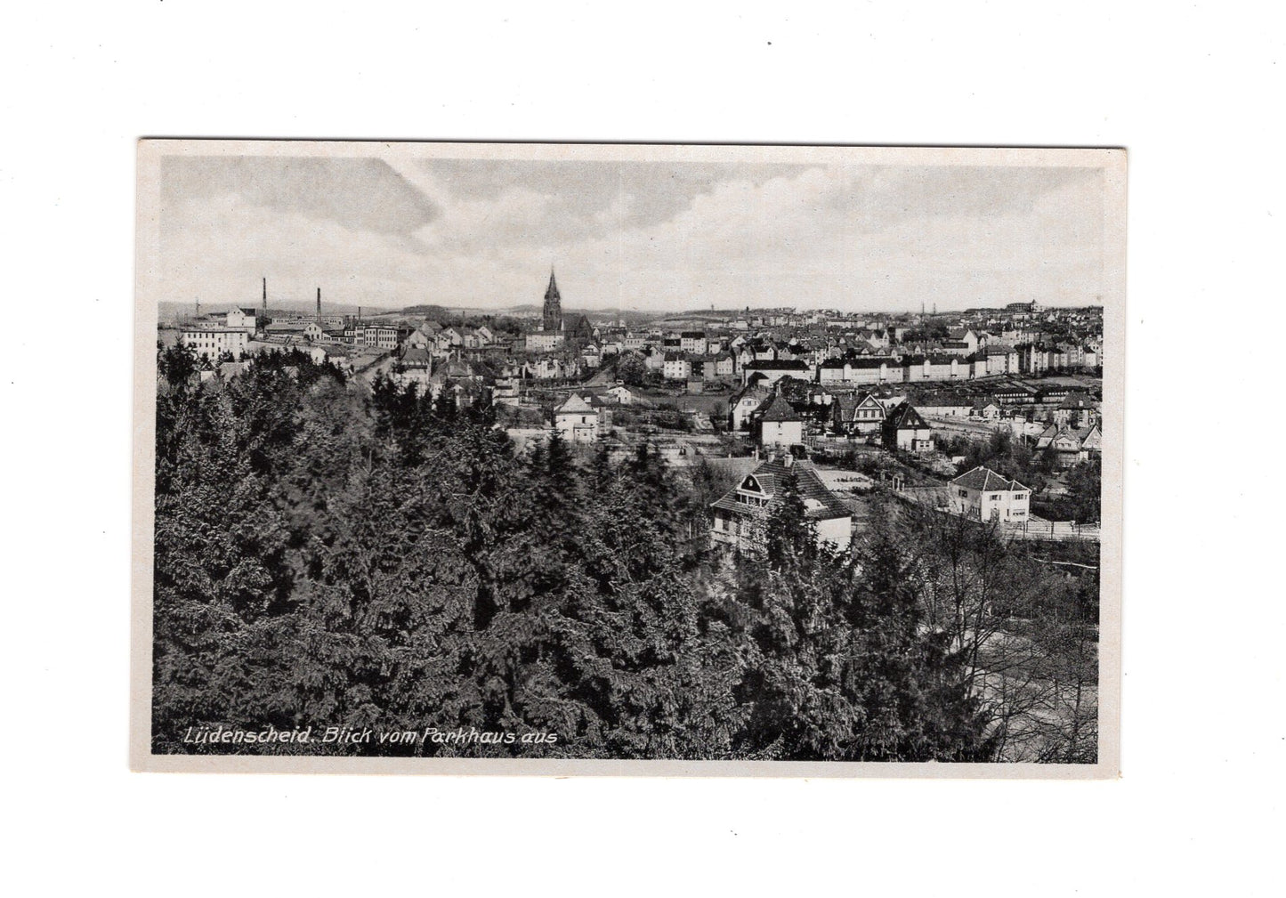 Ansichtskarte Lüdenscheid / Blick vom Parkhaus aus