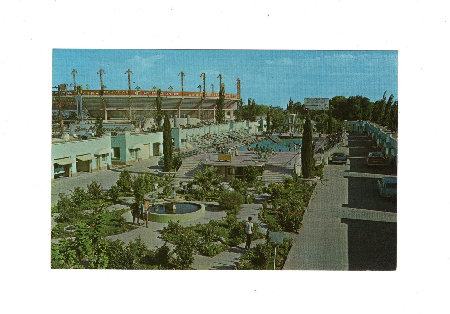 Ansichtskarte Juarez / Jardines y Alberca del Motel Riviera / Mexiko